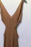 OUDE WAAG hollow fishtail knitted dress OW-23SS-KT15 turmeric